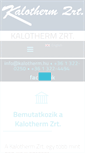 Mobile Screenshot of kalotherm.hu