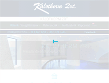 Tablet Screenshot of kalotherm.hu